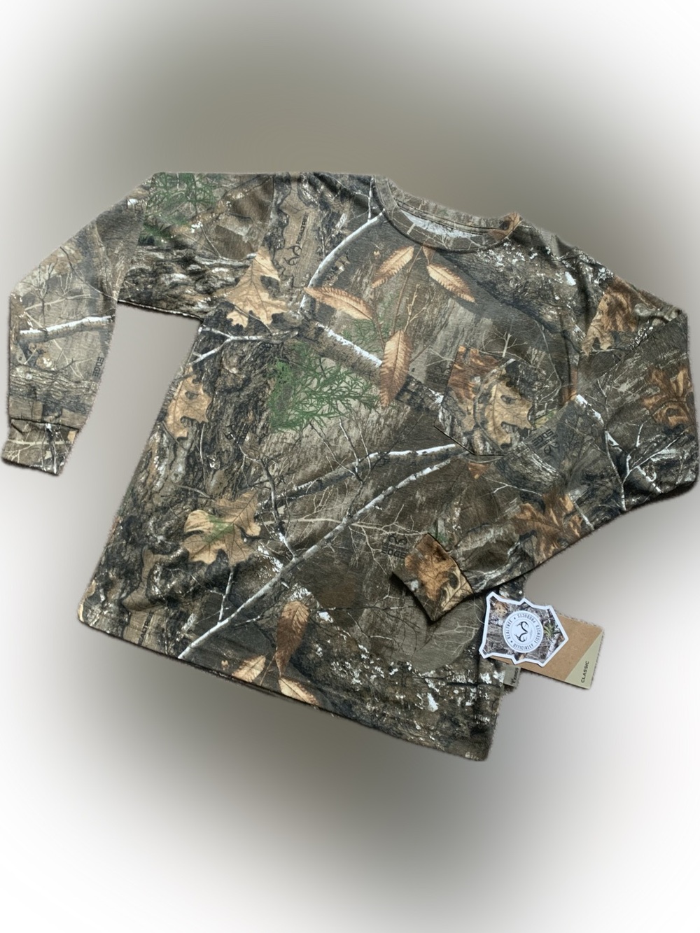 Realtree Men's Forest Pattern Long Sleeve Tee Camo camouflage